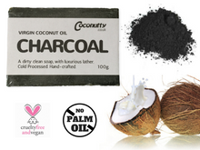 Charcoal Coconut Soap Bar with Tea Tree and Peppermint
