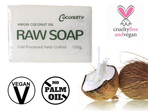 Soap Bar 100g - Pure Raw Saponified Virgin Coconut Oil