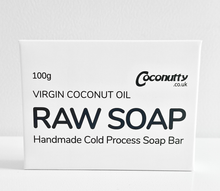 single pure soap made from virgin coconut oil, nothing added