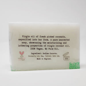 Soap Bar 100g - Pure Raw Saponified Virgin Coconut Oil