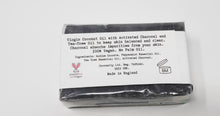 Charcoal, Virgin Coconut and Tea Tree Oil 100g Soap Bar