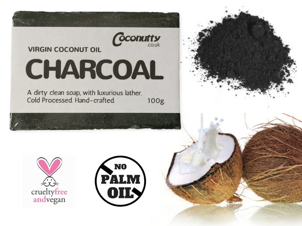 Charcoal, Virgin Coconut and Tea Tree Oil 100g Soap Bar