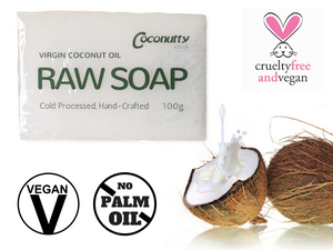 Soap Bar 100g - Pure Raw Saponified Virgin Coconut Oil